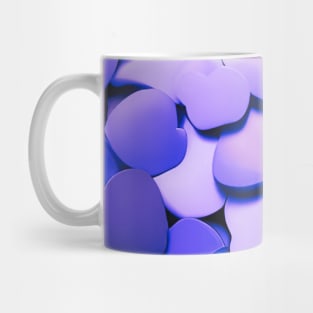 Purple Candy Hearts Mug